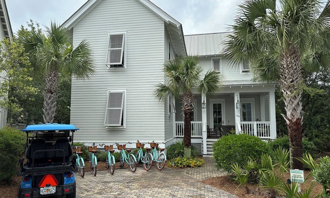 Dune Allen Beach House | Stunning 30A Home-Pool, Bikes, Golf Cart, Gas Grill, AC, 5 mins to the Beach