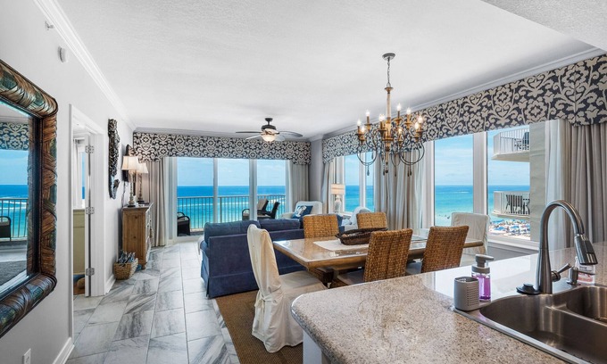 Long Beach Condo | ⛱️Stunning Gulf Front Views-Corner Unit-3BR Grandview East 405⛱️