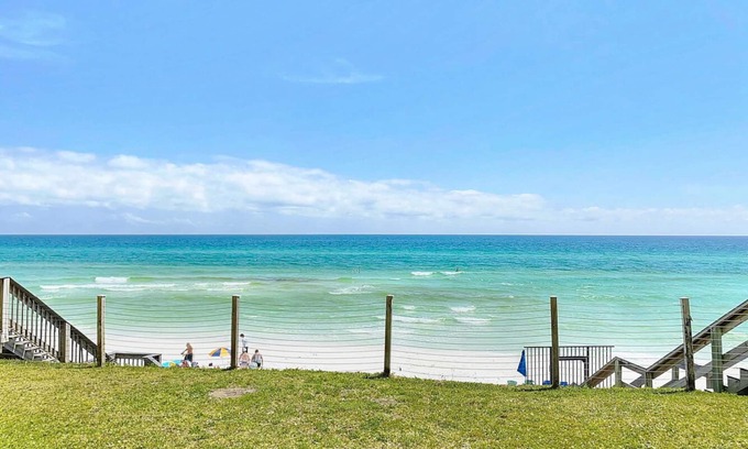 Santa Rosa Beach Condo | "Sunseekers 2" | Beachfront | Ground Floor with Open Greenspace, and Amazing Views