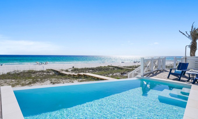 Hollywood Beach House | "The Sandcastle" Perfect Family Beachfront Vacation w/Private Pool & Game Room!