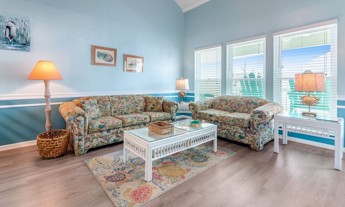 West Panama City Beach Condo | Top-floor condo with Gulf views - tennis & pool - private W/D, WiFi & central AC