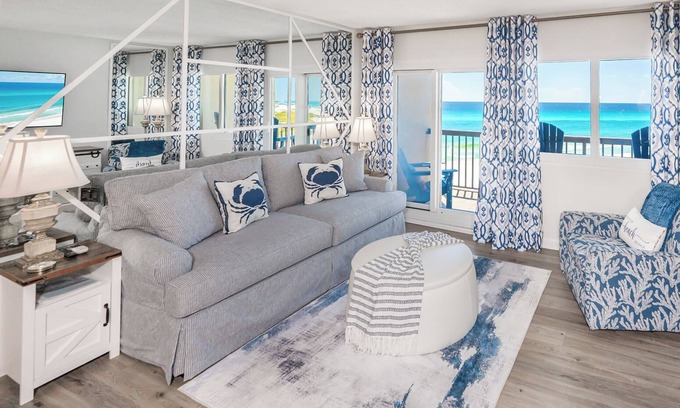 Sunnyside Condo | Totally renovated August 2024, C3 building, 2 bdr. 2bth. Amazing gulf front