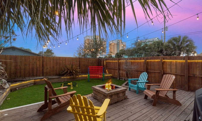Gulf Lagoon Beach House | Walk 2 Beach! Large Fenced Yard, Game Rm, Central!