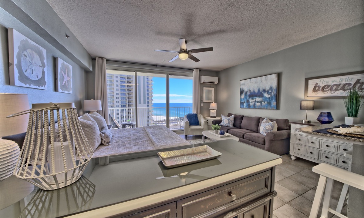 Panama City Beach Condo | Shores of Panama 906~Studio Sleeps 4