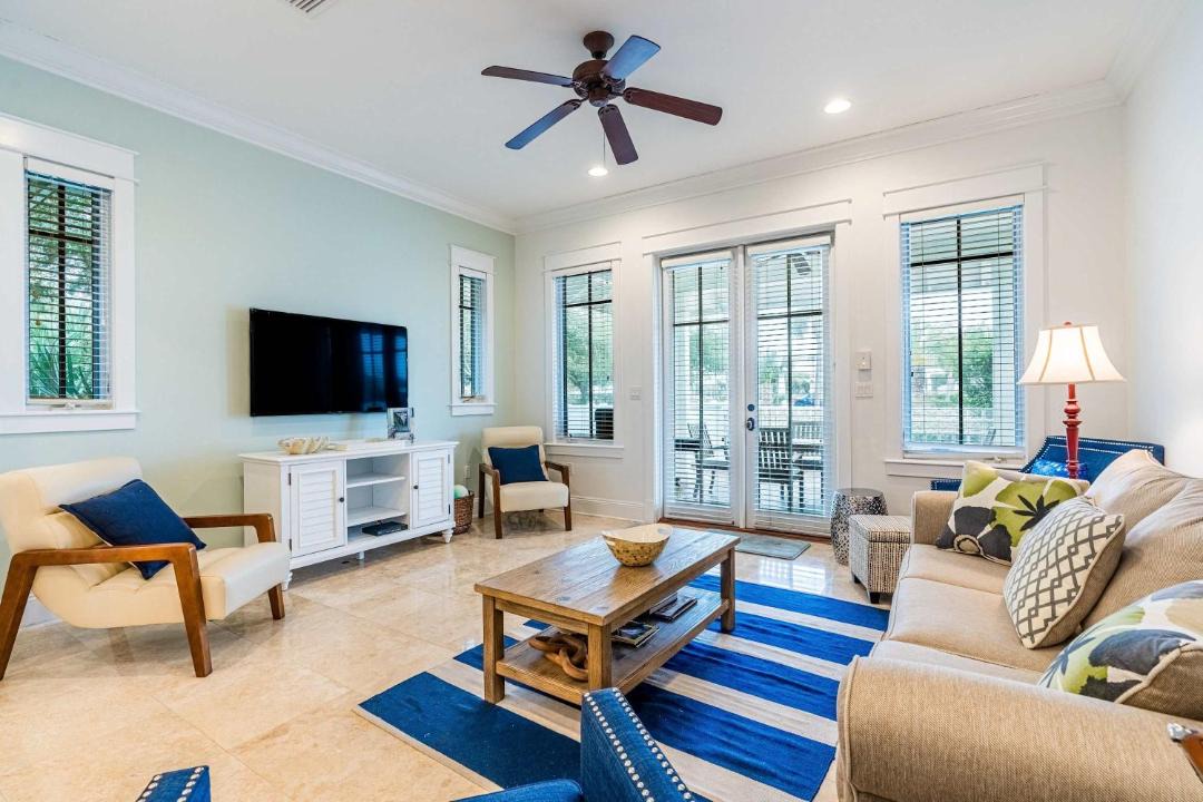 Fort Morgan House | Water-view cottage on the lake near the beach with private pool patio W&D AC