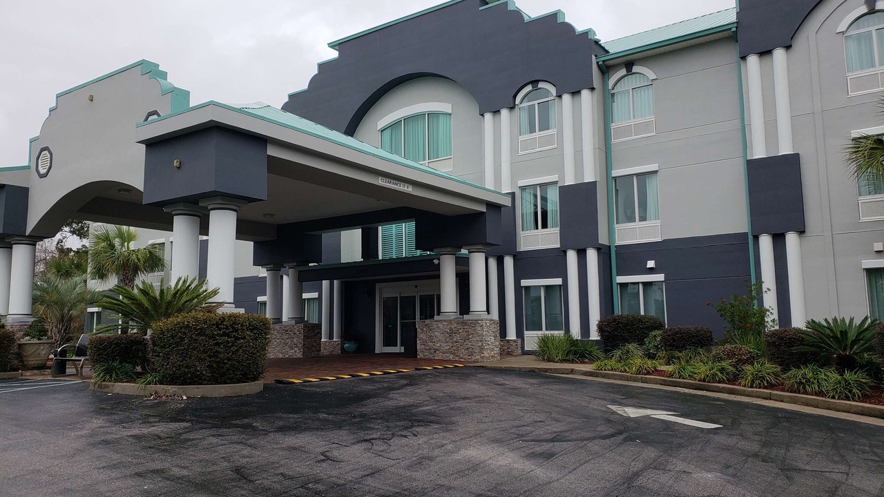 Photo of Buildings in Pine Forest