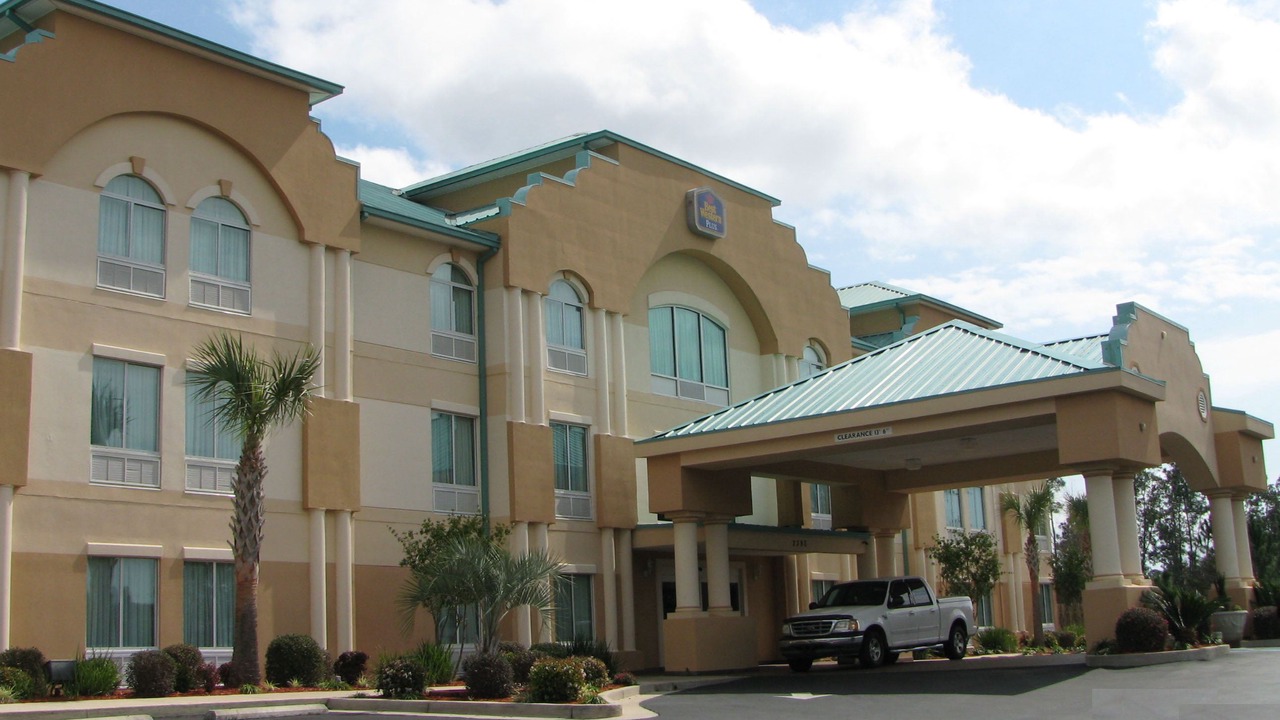 Photo of Buildings in Pine Forest