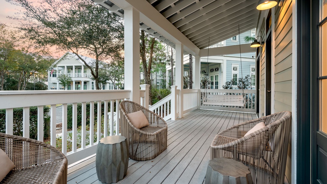 Photo of Patio Balcony in Watercolor