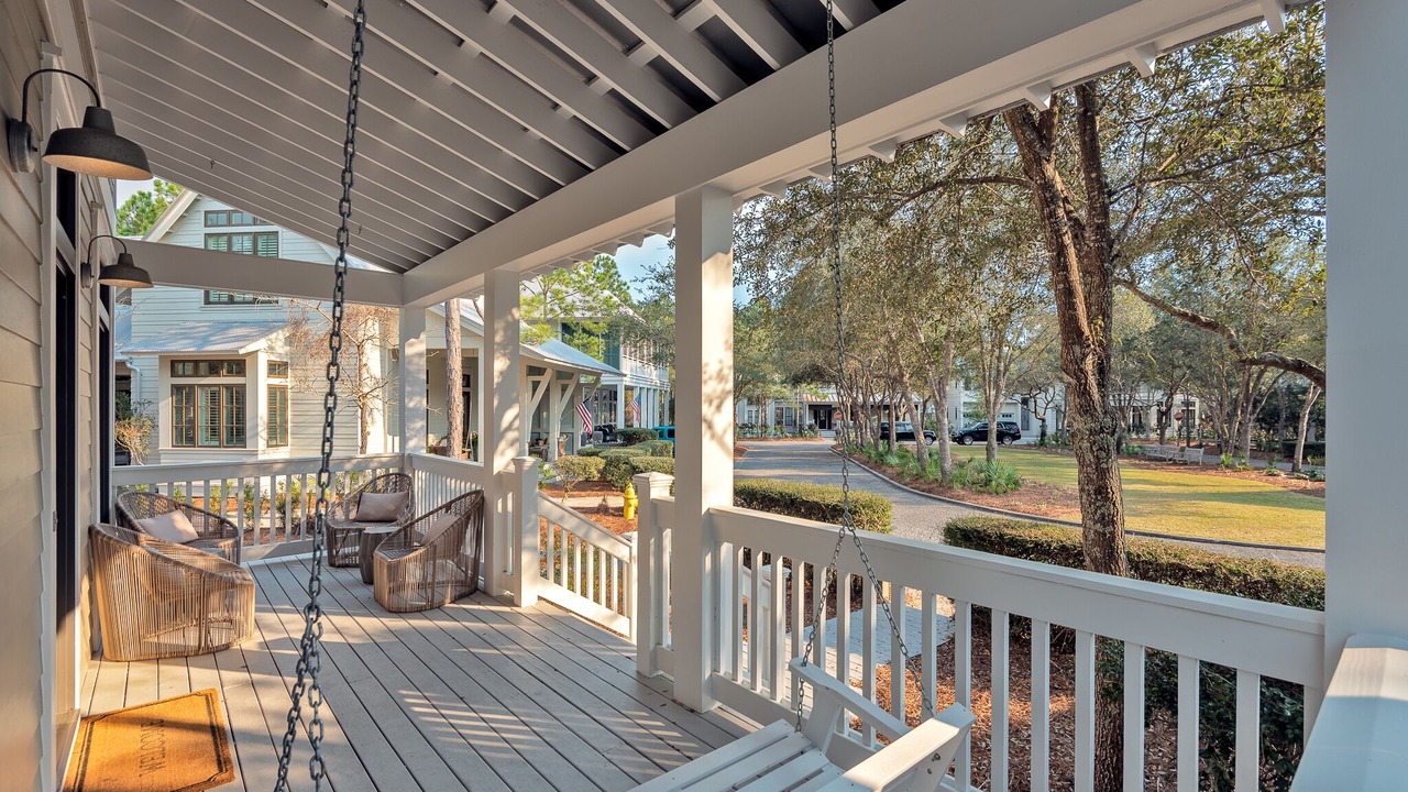Photo of Patio Balcony in Watercolor