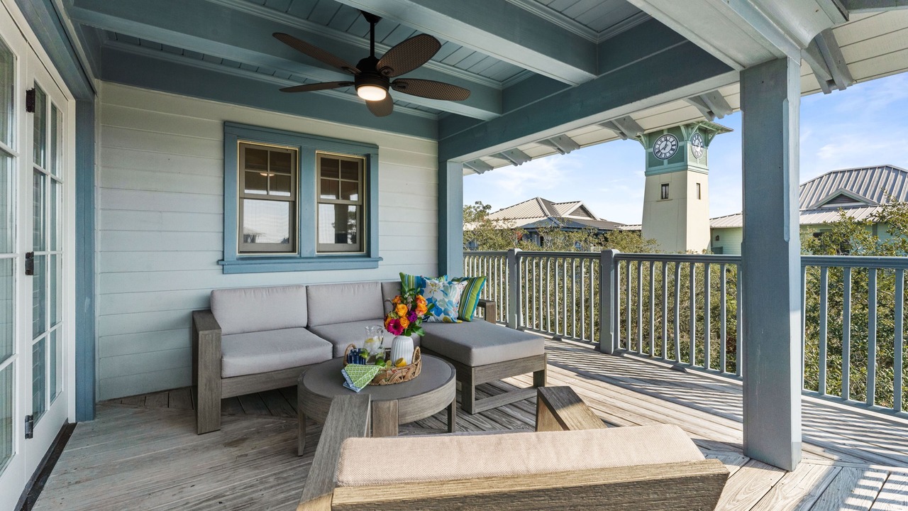 Photo of Patio Balcony in Watercolor