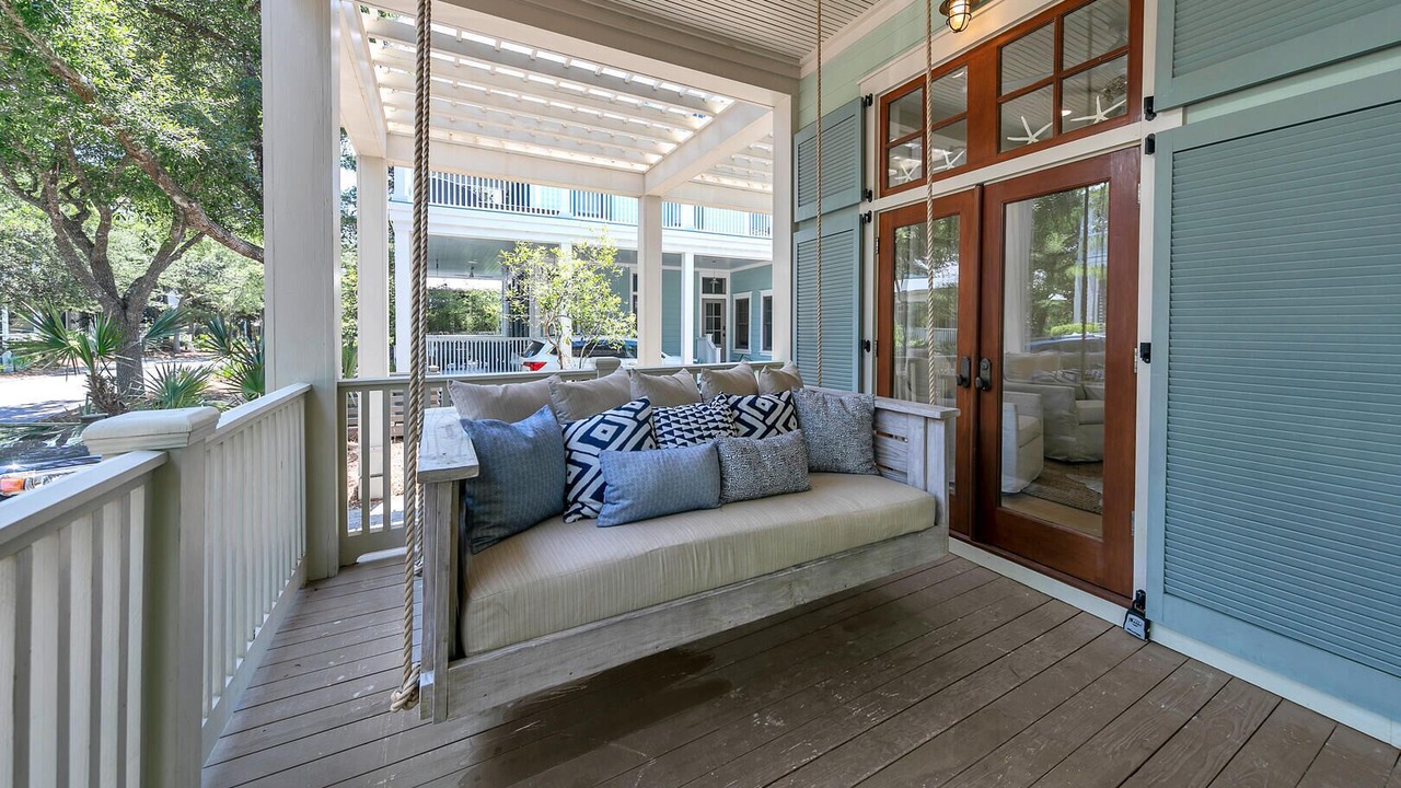 Photo of Patio Balcony in Watercolor