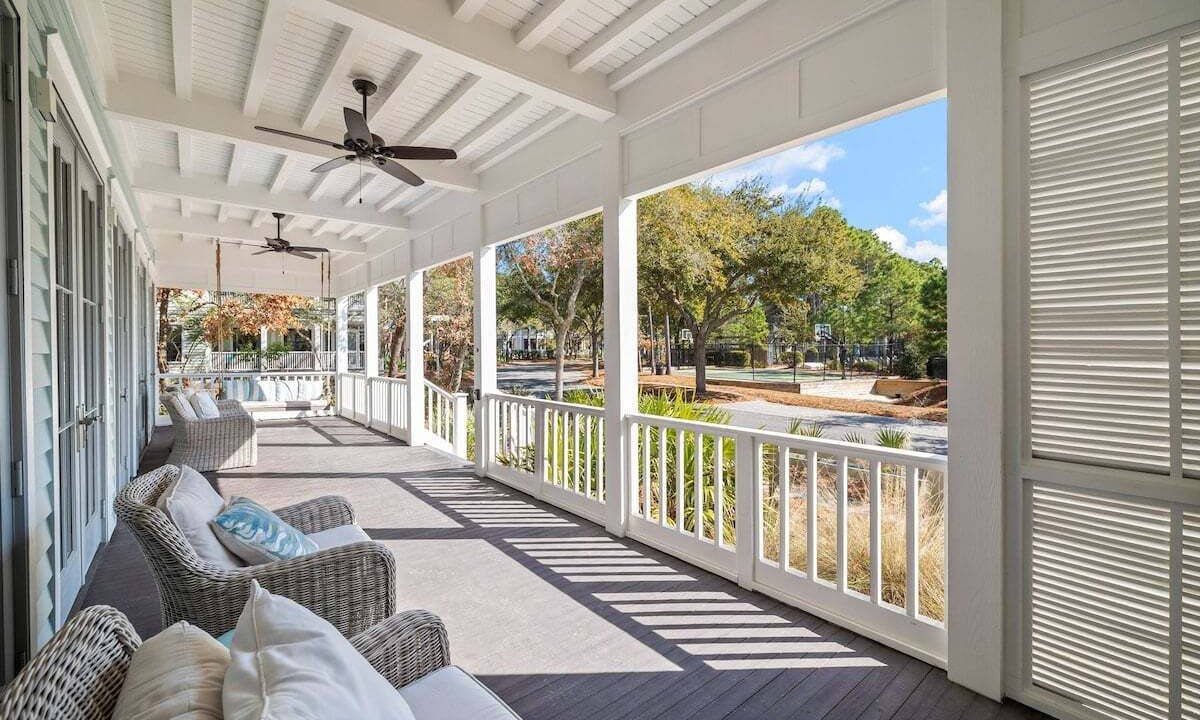 Photo of Patio Balcony in Watercolor