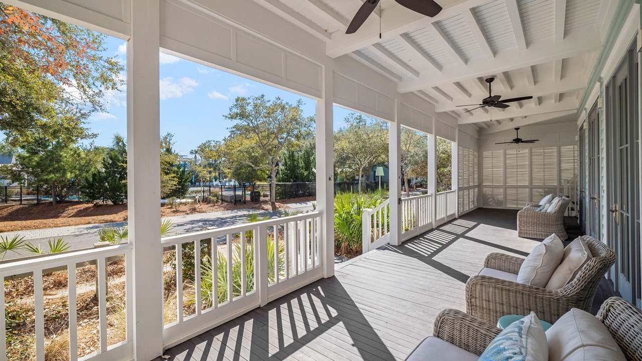 Photo of Patio Balcony in Watercolor