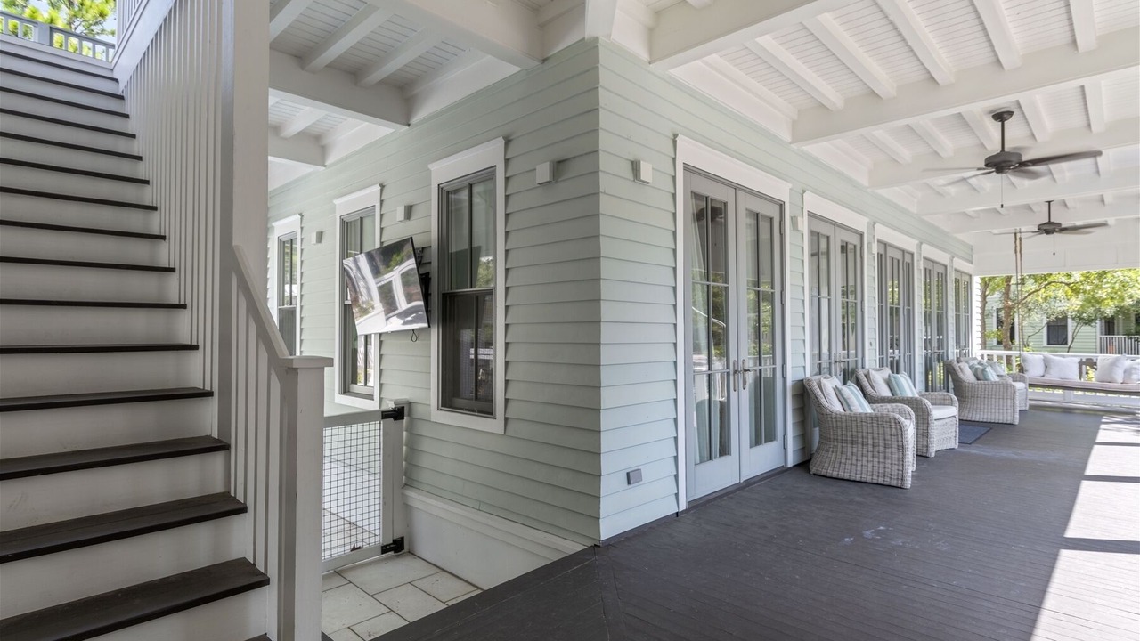 Photo of Patio Balcony in Watercolor