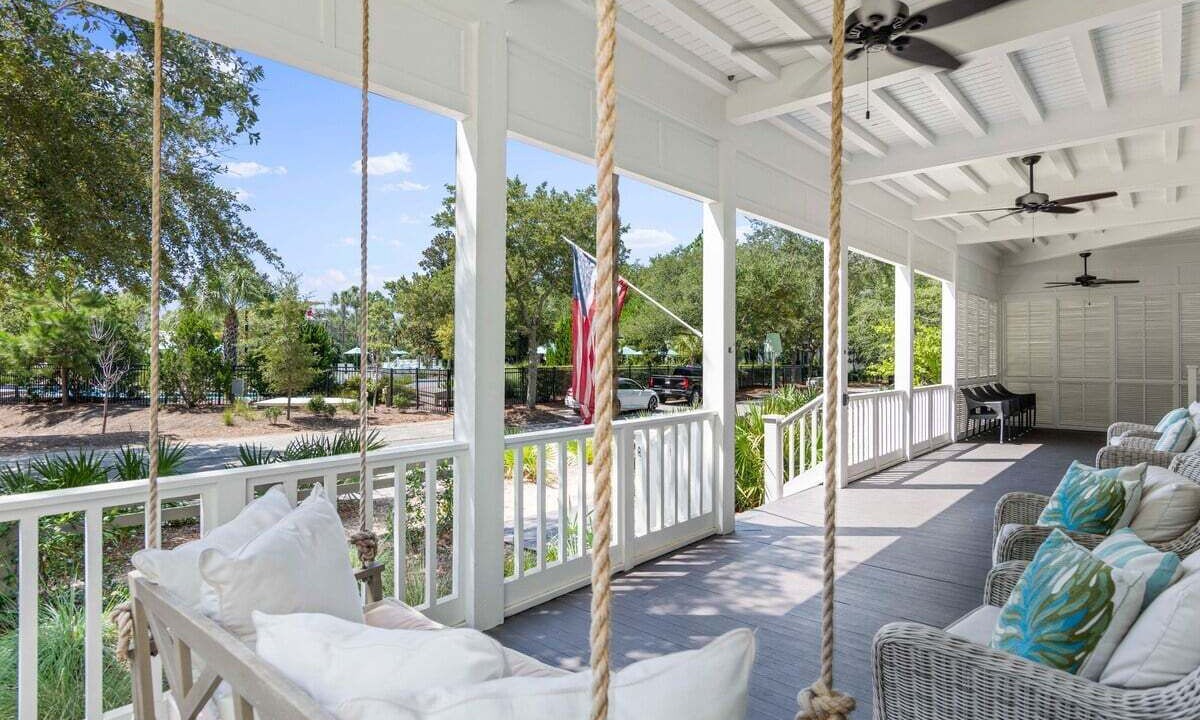 Photo of Patio Balcony in Watercolor