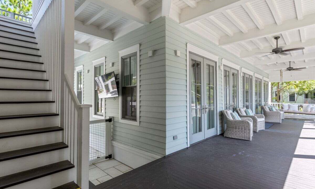 Photo of Patio Balcony in Watercolor
