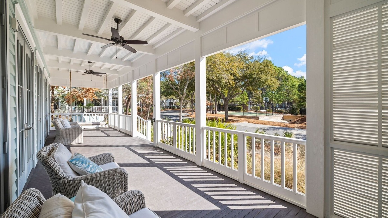 Photo of Patio Balcony in Watercolor