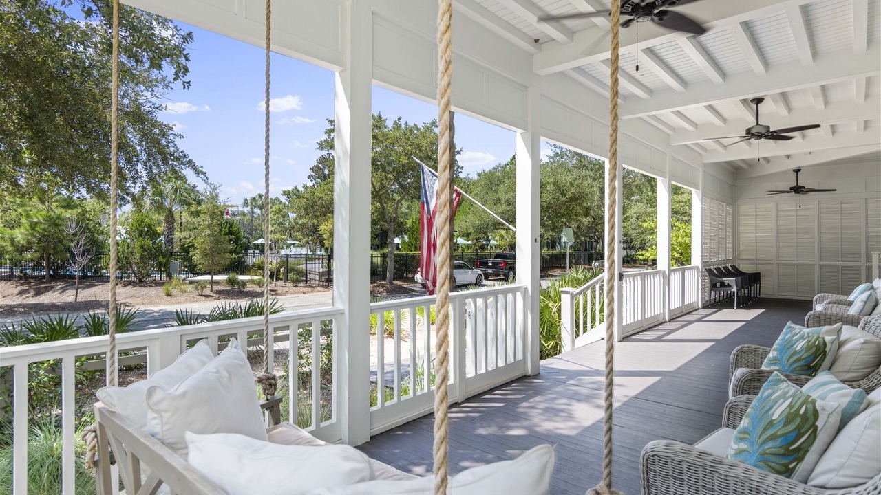 Photo of Patio Balcony in Watercolor