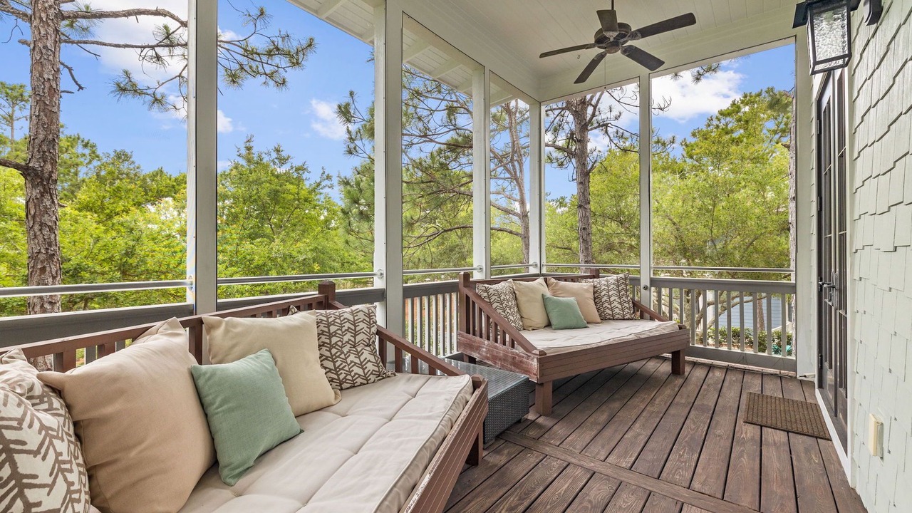 Photo of Patio Balcony in Watercolor