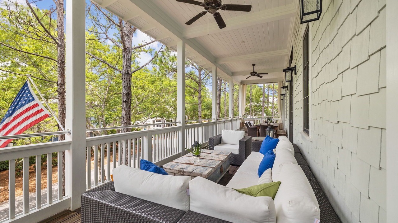 Photo of Patio Balcony in Watercolor