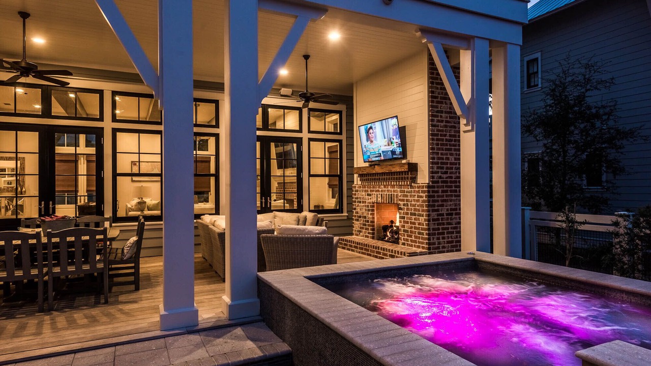 Photo of Patio Balcony in Watercolor