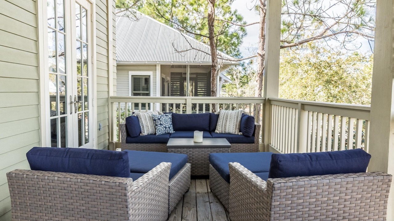 Photo of Patio Balcony in Watercolor