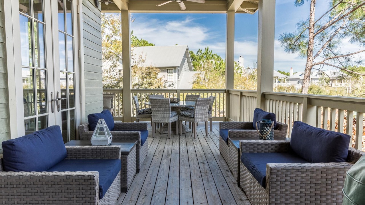 Photo of Patio Balcony in Watercolor