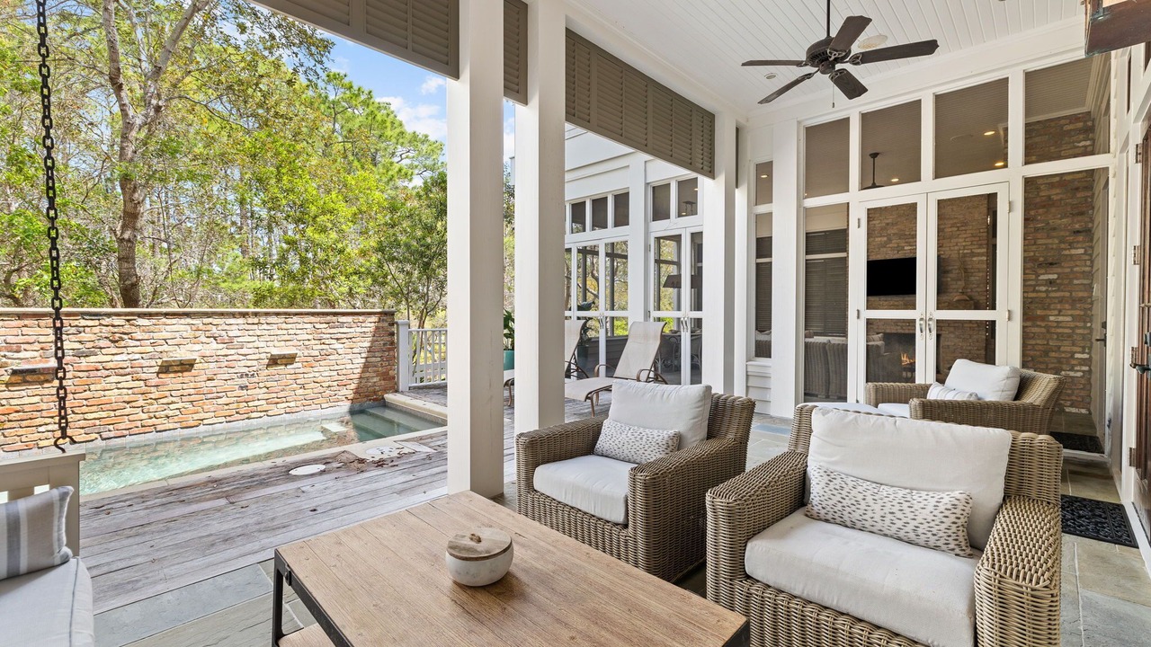 Photo of Patio Balcony in Watercolor