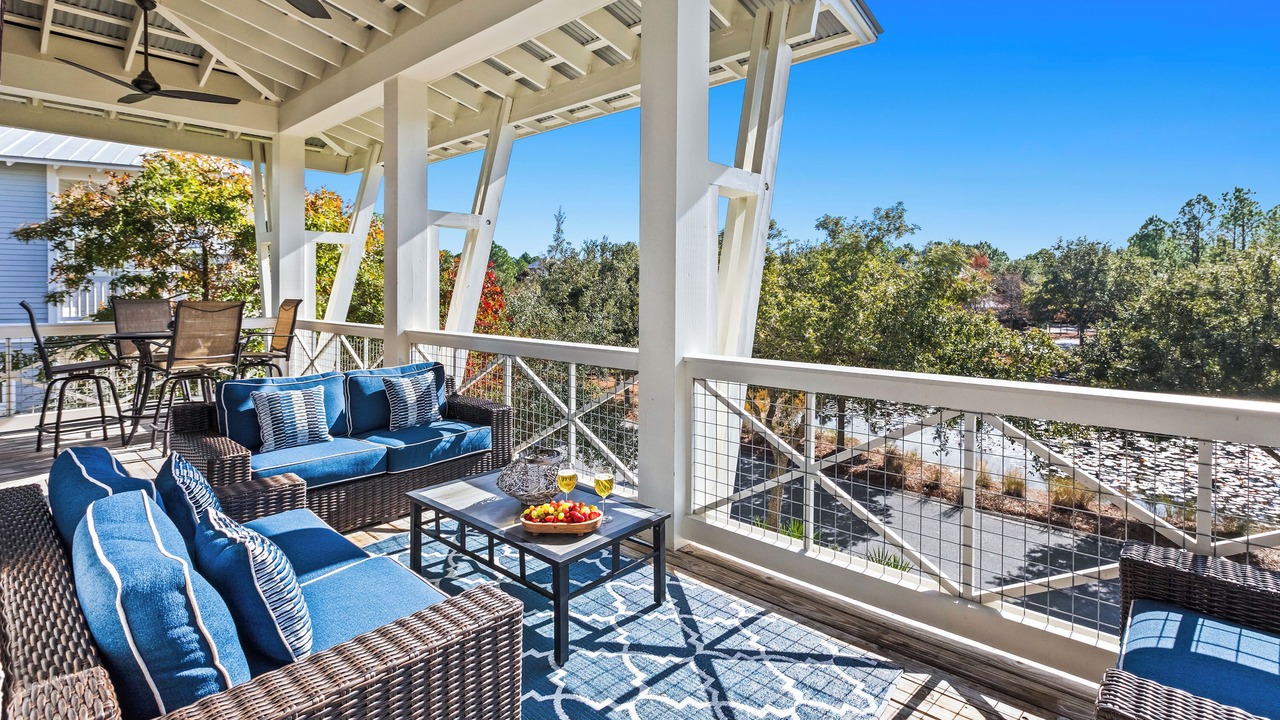 Photo of Patio Balcony in Watercolor