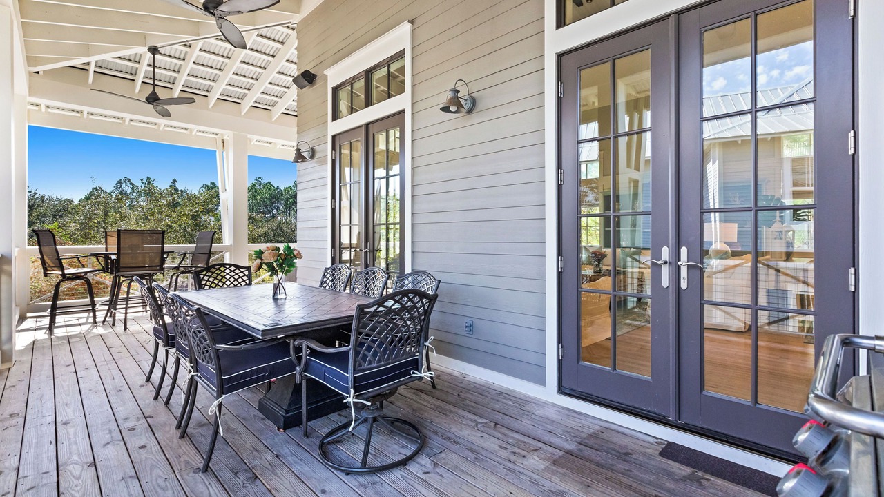 Photo of Patio Balcony in Watercolor