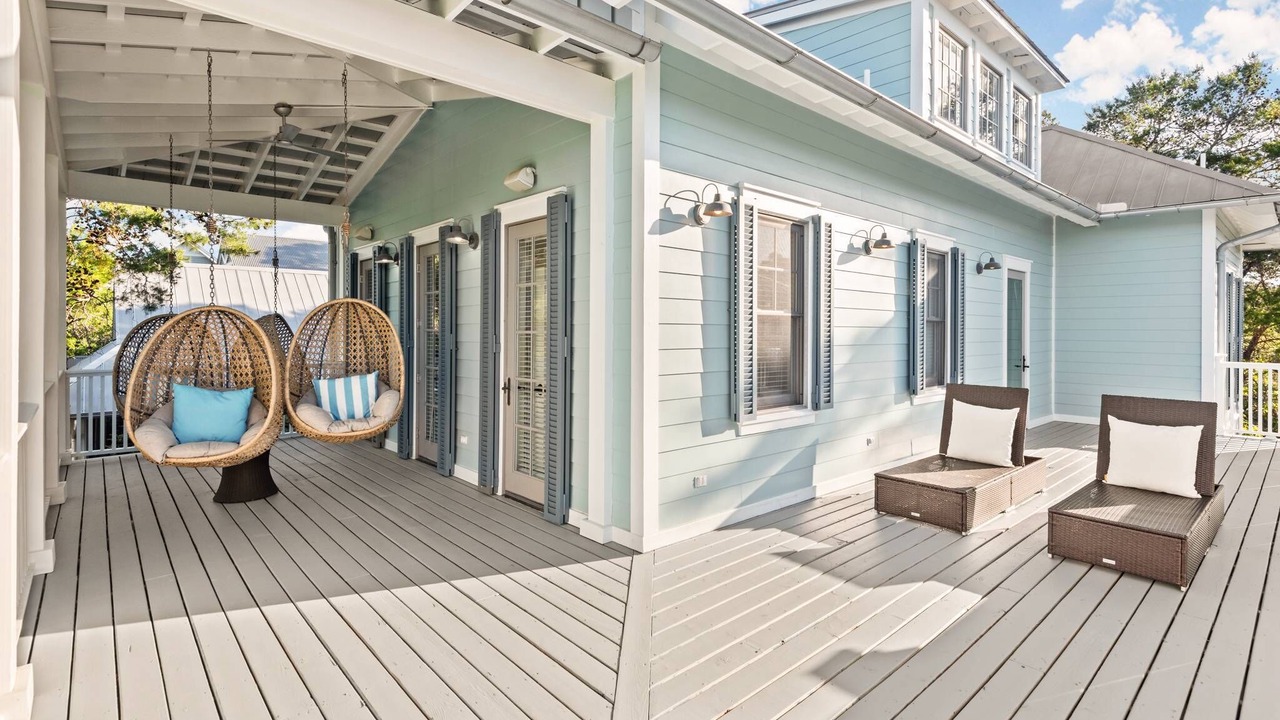 Photo of Patio Balcony in Watercolor