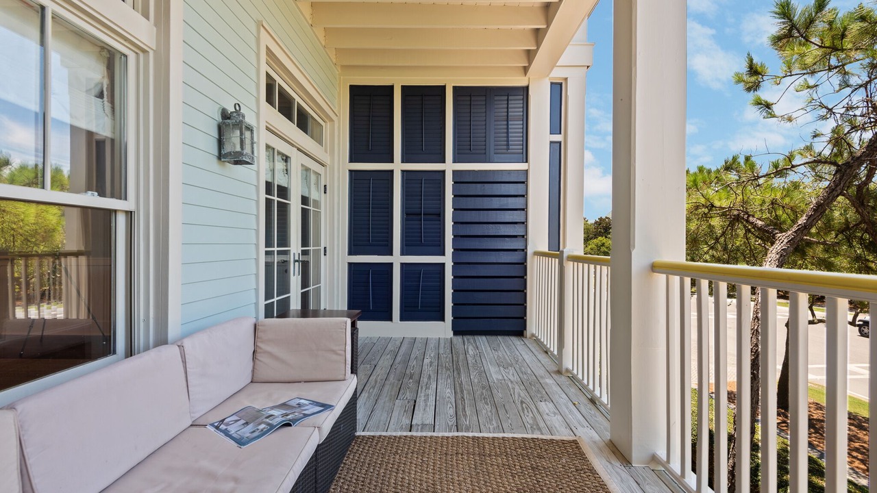 Photo of Patio Balcony in Watercolor