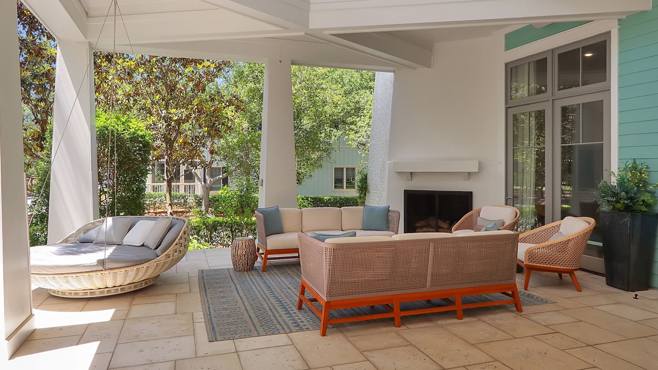 Photo of Patio Balcony in Watercolor