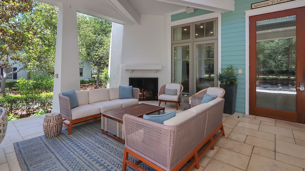 Photo of Patio Balcony in Watercolor