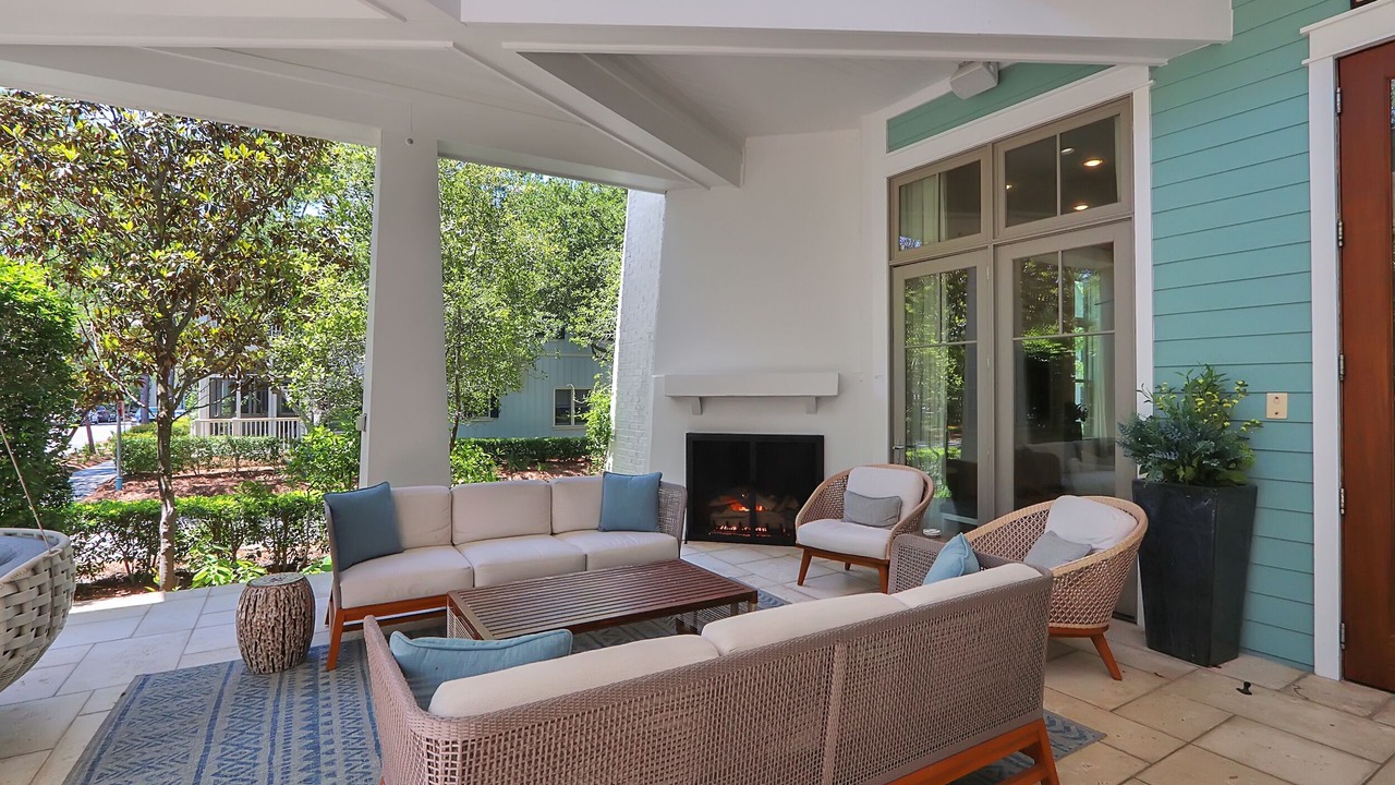 Photo of Patio Balcony in Watercolor