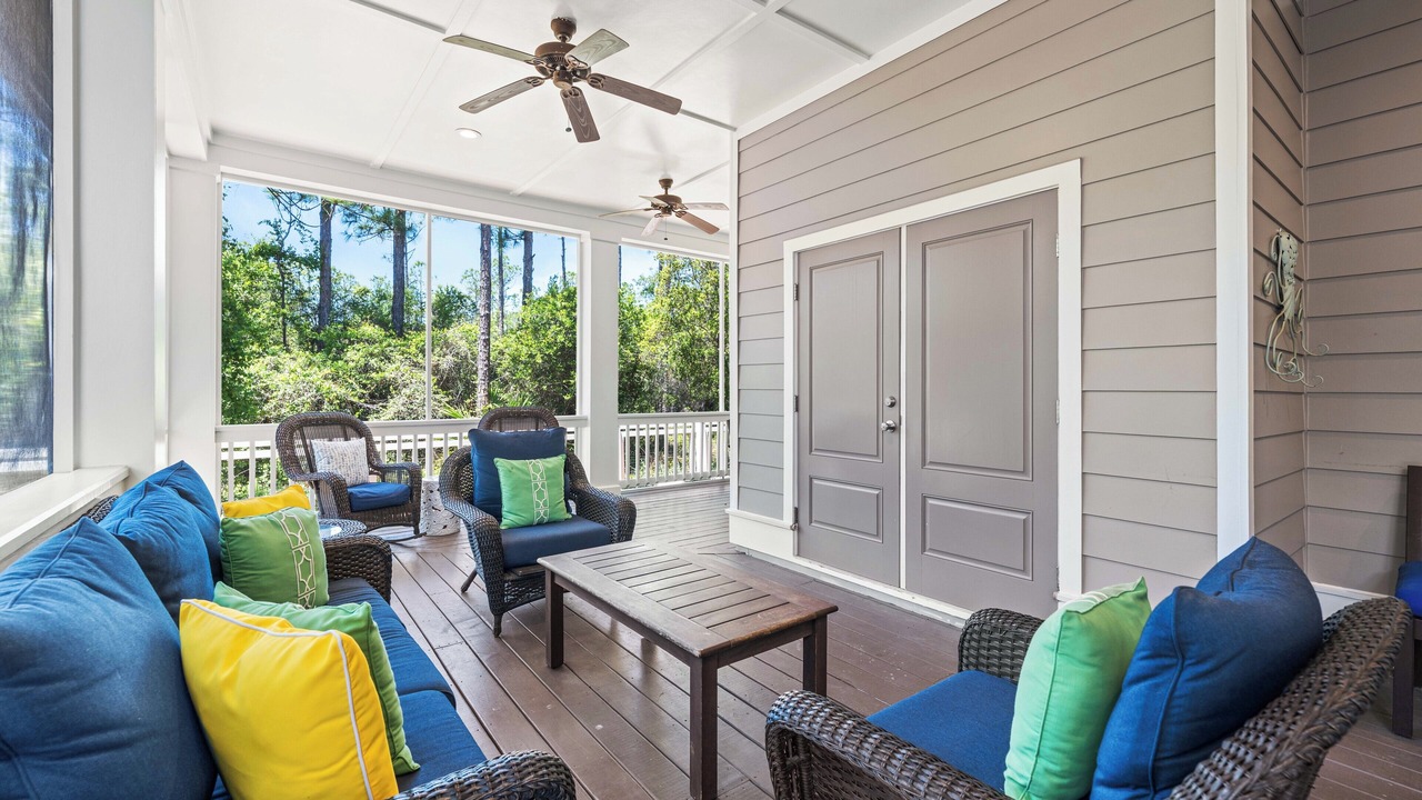 Photo of Patio Balcony in Watercolor