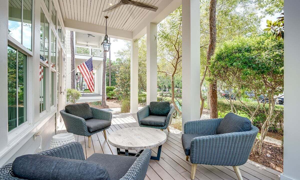 Photo of Patio Balcony in Watercolor