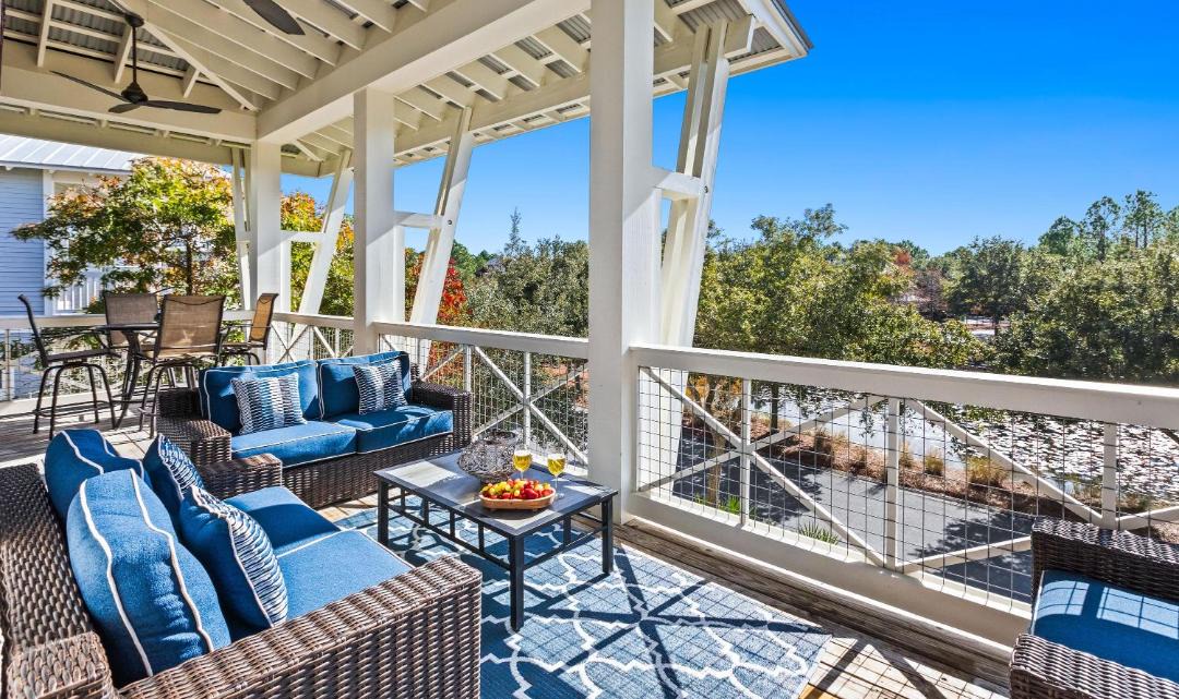 Photo of Patio Balcony in Watercolor