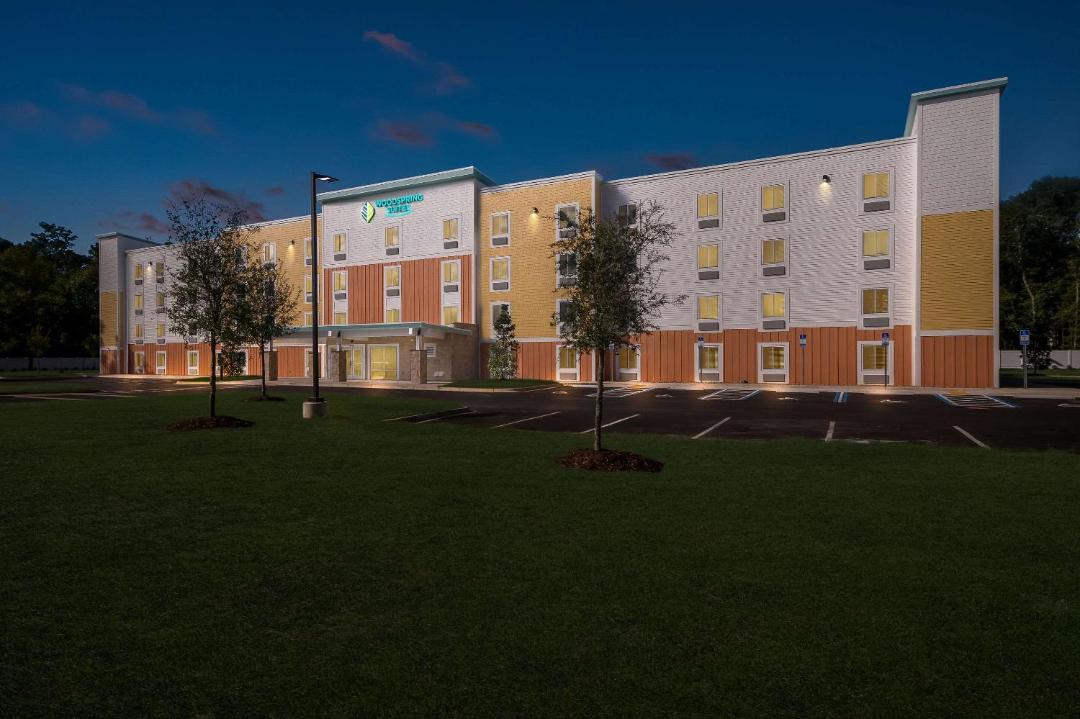 Photo of Buildings in Pine Forest