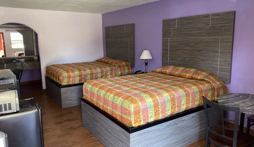 Standard Double Room, 2 Queen Beds, Smoking, Refrigerator & Microwave