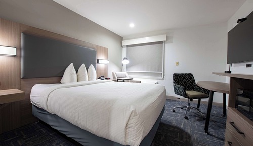 Standard Room, 1 King Bed, Non Smoking, Refrigerator & Microwave