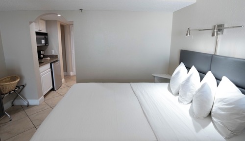 Studio, One King and One Sofa Bed, Pool View (Tropical Poolside Studio)