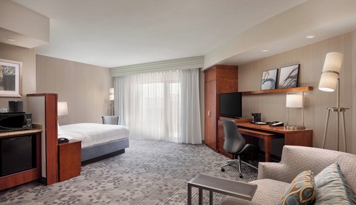 Room, 1 King Bed with Sofa bed, Hearing Accessible, Balcony (Roll-in Shower)