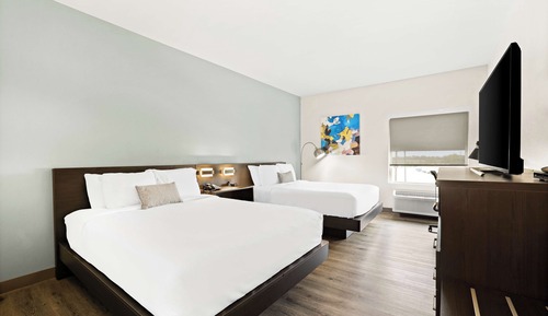 Standard Room, 2 Queen Beds, Non Smoking, Refrigerator & Microwave