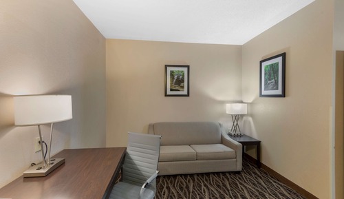 Suite, 1 King Bed, Non Smoking, Refrigerator & Microwave (Dining Table;Walk-in Shower)