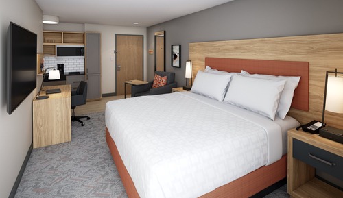 Studio Suite, 1 King Bed, Roll-in Shower (Mobility, Roll-In Shower)