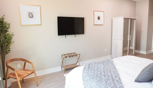 Single Room, 1 King Bed, Roll-in Shower, Non Smoking