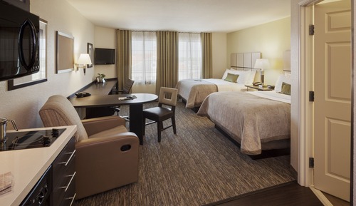 Studio Suite, 2 Queen Beds, Accessible Bathtub, Non Smoking (Communications, Accessible Tub)