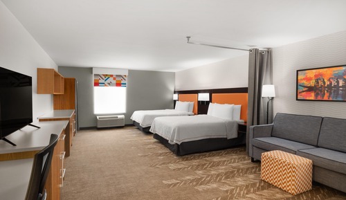 Studio, 2 Queen Beds, Accessible (Roll-in Shower)