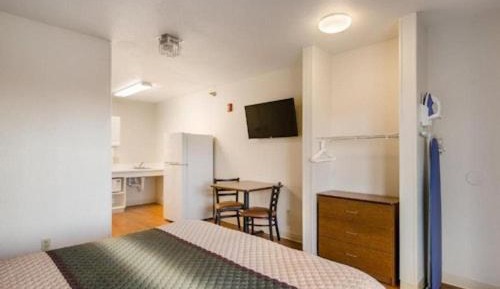 Studio Queen Room Disability Access Roll-In Shower Non-Smoking